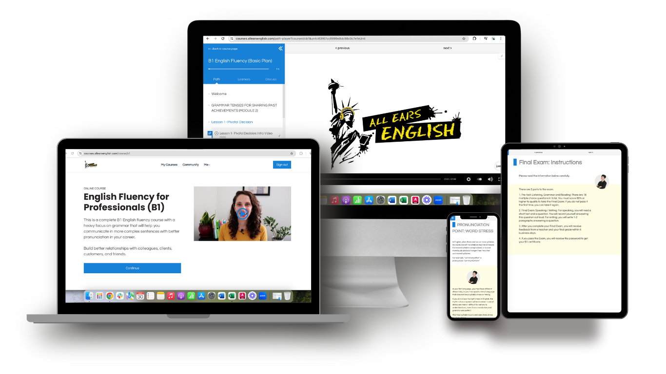 B1 English Fluency Online Course